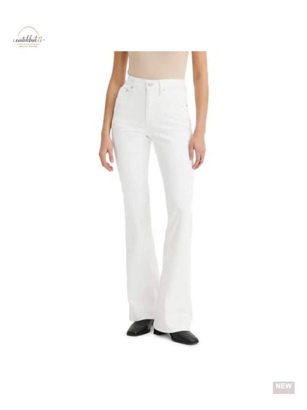 Levi's 726 High Rise Flare Jeans Fitted Hip Thigh Casual